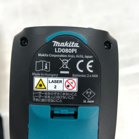  MAKITA マキタ レーザー機器 レーザー距離計 付属品完備 コードレス式 LD080PI ブルー