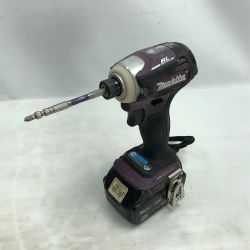 ◇◇ MAKITA マキタ 電動工具 インパクトドライバ 充電池1個付 コードレス式 TD172D パープル Cランク
