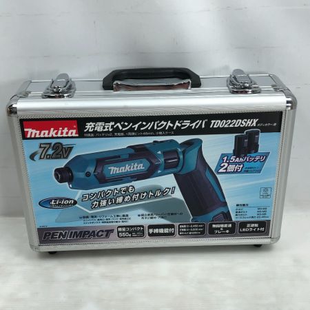  MAKITA マキタ 電動工具 インパクトドライバ 充電器・充電池1個・ケース付 TD022D ブルー