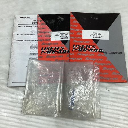  Snap-on スナップオン 電動工具 ドライバドリル ケース付 コードレス式 CDRJ40 ブラック