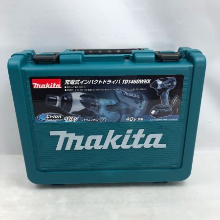  MAKITA マキタ 電動工具 インパクトドライバ 付属品完備 コードレス式 18v TD146DX ブルー