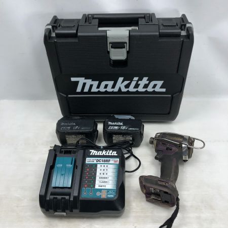  MAKITA マキタ 電動工具 インパクトドライバ 付属品完備 コードレス式 18v TD172DGXAP パープル