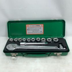 ◇◇ TONE トネ ハンドツール ソケットレンチセット 付属品完備 800M グリーン Aランク