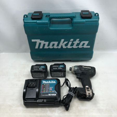  MAKITA マキタ 電動工具 インパクトドライバ 充電器・充電池2個・ケース付 コードレス式 TD111DMSXB ブラック