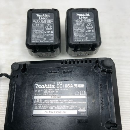  MAKITA マキタ 電動工具 インパクトドライバ 充電器・充電池2個・ケース付 コードレス式 TD111DMSXB ブラック