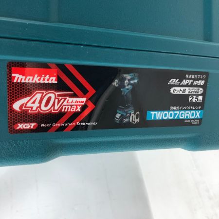  MAKITA マキタ 電動工具 インパクトレンチ TW007GRDX ブルー