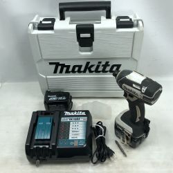 ◇◇ MAKITA マキタ 電動工具 インパクトドライバ 充電器・充電池2個・ケース付 コードレス式 TD138D ホワイト Cランク