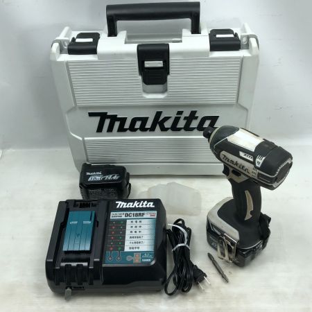  MAKITA マキタ 電動工具 インパクトドライバ 充電器・充電池2個・ケース付 コードレス式 TD138D ホワイト