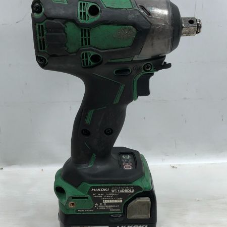  HiKOKI ハイコーキ 電動工具 インパクトレンチ 充電池1個付 コードレス式 WH14DDL グリーン