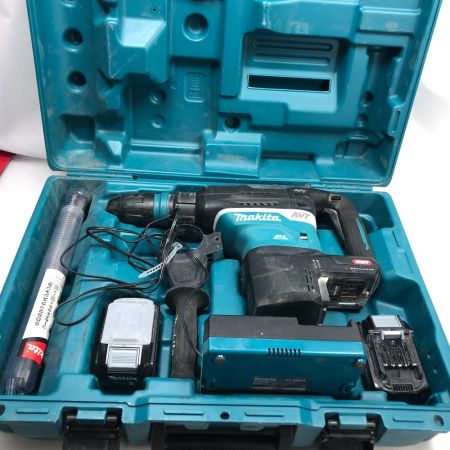  MAKITA マキタ 電動工具 ハンマドリル 充電器・充電池2個・ケース付 コードレス式 40v HR005G ブルー