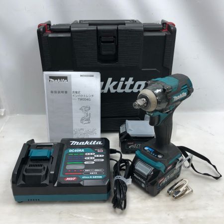  MAKITA マキタ 電動工具 インパクトレンチ  付属品完備 コードレス式 TW004G ブルー