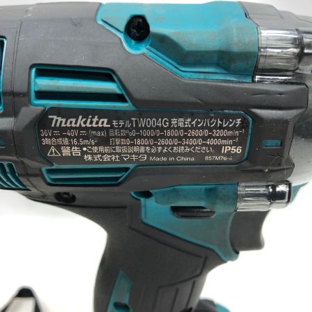 MAKITA マキタ 電動工具 インパクトレンチ  付属品完備 コードレス式 TW004G ブルー