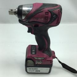 ◇◇ HITACHI 日立 電動工具 インパクトレンチ 充電池1個付 コードレス式 WR14DBAL2 パープル Cランク