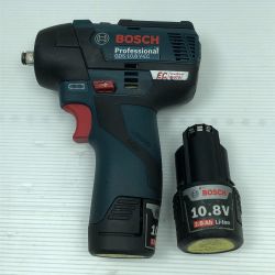 ◇◇ BOSCH ボッシュ 電動工具 インパクトレンチ 充電池2個付 コードレス式 GDS10.8V-EC ネイビー Cランク
