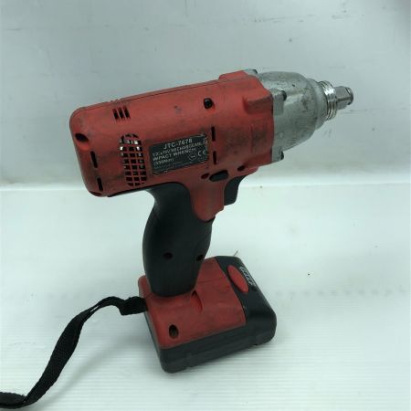  AUTOTOOLS 電動工具 インパクトレンチ 充電器・充電池2個・ケース付 コードレス式 JTC-7678 レッド