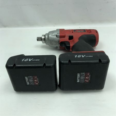  AUTOTOOLS 電動工具 インパクトレンチ 充電器・充電池2個・ケース付 コードレス式 JTC-7678 レッド