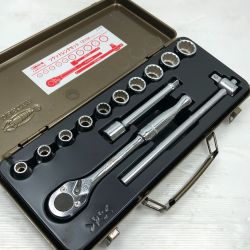 ◇◇ LOBSTER ロブスター 工具 ハンドツール ソケットレンチセット 1210A シルバー Bランク