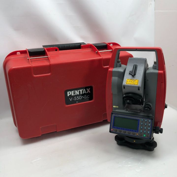 PENTAX　V-550Nsc　レーザー　校正済み　中古品　表示器二個有　【ハンズクラフト宜野湾店】 PENTAX ペンタックス 工具 レーザー機器 トータルステーション ケース