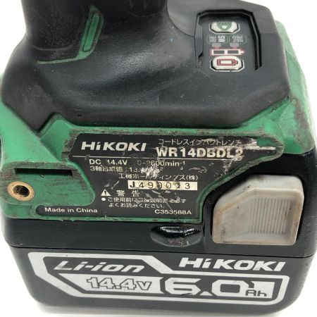  HiKOKI ハイコーキ 電動工具 インパクトレンチ 充電池1個付 コードレス式 WR14DBDL2 グリーン