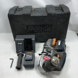 ◇◇ Asada 電動工具 充電式バンドソー 充電器・充電池2個・ケース付 コードレス式 H60 グレー Cランク