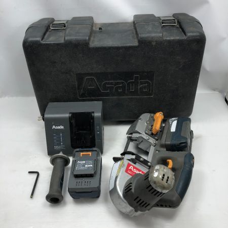  Asada 電動工具 充電式バンドソー 充電器・充電池2個・ケース付 コードレス式 H60 グレー
