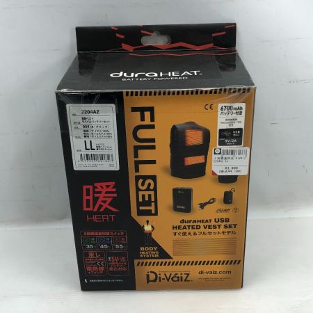  Di-Vaiz 工具関連用品 電熱ベスト 付属品完備 LLサイズ 2204AZ ブラック