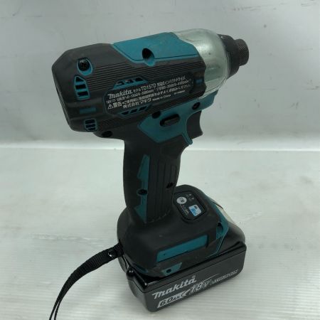  MAKITA マキタ 電動工具 インパクトドライバ 付属品完備 コードレス式 TD157DRGX ブルー