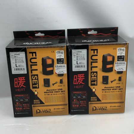  DIVAIZ 電熱ベスト モバイルバッテリーセット Lサイズ 工具関連用品 2204AZ