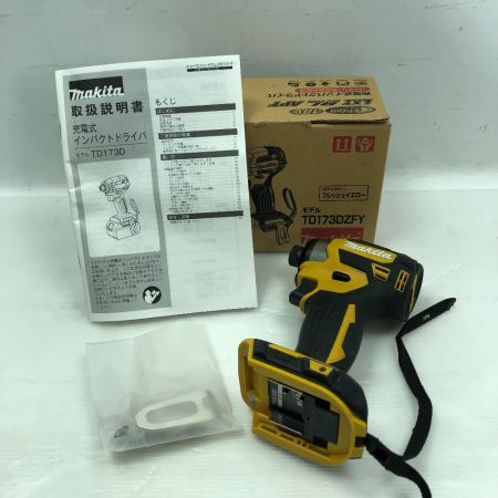  MAKITA マキタ 電動工具 インパクトドライバ コードレス式 TD173D イエロー