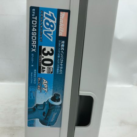  MAKITA マキタ 電動工具 インパクトドライバ 充電器・充電池2個・ケース付 TD149DRFX ブルー