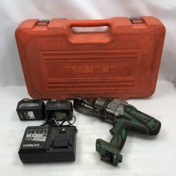 ◇◇ HITACHI 日立 工具 電動工具 鉄筋カッター 充電器・充電池2個・ケース付 コードレス式 DCC1618HL グリーン Cランク