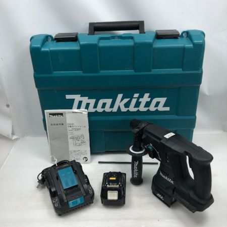  MAKITA マキタ 電動工具 ハンマドリル 充電器・充電池1個・ケース付 コードレス式 HR244D ブラック