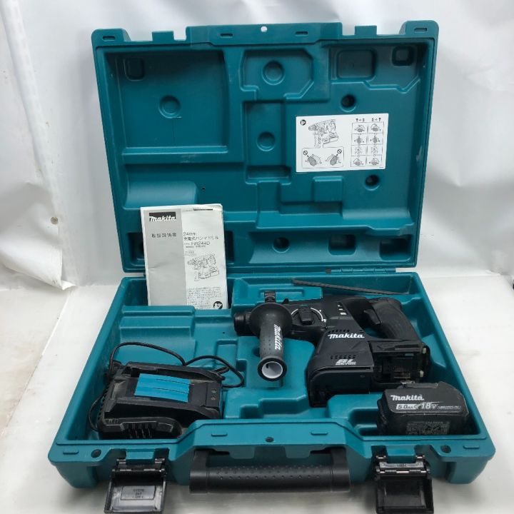 MAKITA マキタ 電動工具 ハンマドリル 充電器・充電池1個・ケース付  