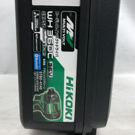  HiKOKI ハイコーキ 電動工具 インパクトドライバ  WH36DC グリーン