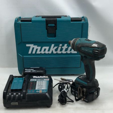  MAKITA マキタ 電動工具 インパクトドライバ 充電器・充電池2個・ケース付 コードレス式 TP141D ブルー