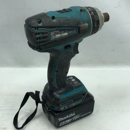  MAKITA マキタ 電動工具 インパクトドライバ 充電器・充電池2個・ケース付 コードレス式 TP141D ブルー