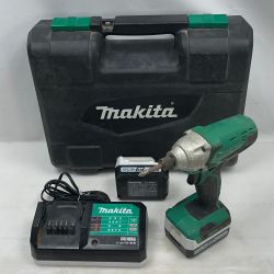 ◇◇ MAKITA マキタ 電動工具 インパクトドライバ 充電器・充電池2個・ケース付 コードレス式 M695D グリーン Cランク