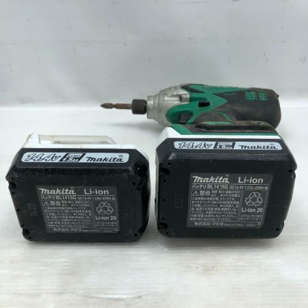  MAKITA マキタ 電動工具 インパクトドライバ 充電器・充電池2個・ケース付 コードレス式 M695D グリーン