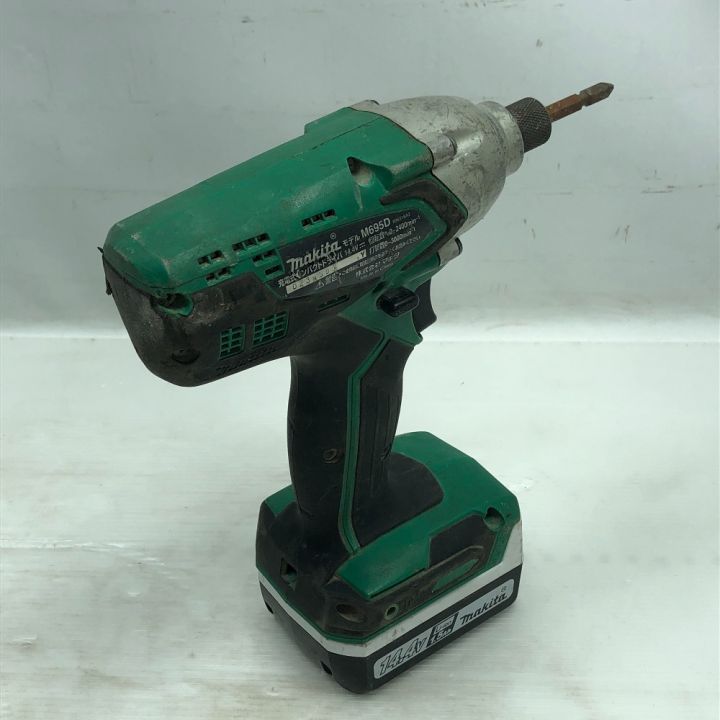 MAKITA マキタ 電動工具 インパクトドライバ 充電器・充電池2個・ケース付 コードレス式 M695D グリーン｜中古｜なんでもリサイクルビッグバン