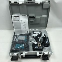 ◇◇ MAKITA マキタ 電動工具 インパクトドライバ 充電器・充電池2個・ケース付 コードレス式 TD138DRFXW ホワイト Aランク