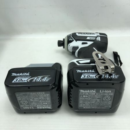  MAKITA マキタ 電動工具 インパクトドライバ 充電器・充電池2個・ケース付 コードレス式 TD138DRFXW ホワイト