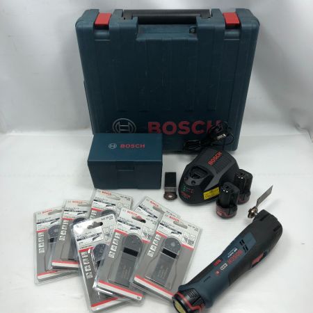  BOSCH ボッシュ 電動工具 マルチツール 充電器・充電池3個・ケース付 コードレス式 GMF ブルー