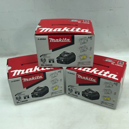  MAKITA マキタ 電動工具 バッテリー ３個セット BL1860B ブラック