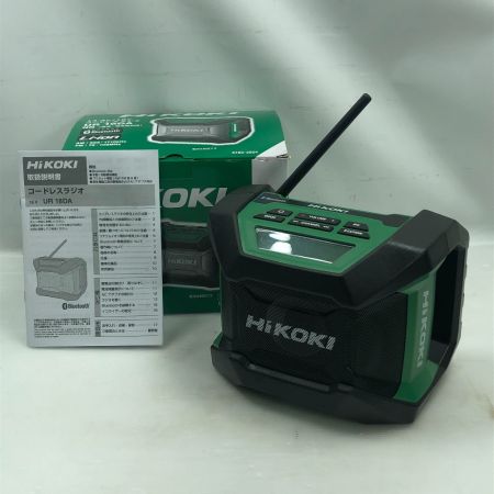  HiKOKI ハイコーキ 電動工具 コードレスラジオ アダプター付 コードレス式 UR18DA グリーン