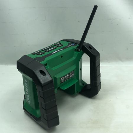  HiKOKI ハイコーキ 電動工具 コードレスラジオ アダプター付 コードレス式 UR18DA グリーン