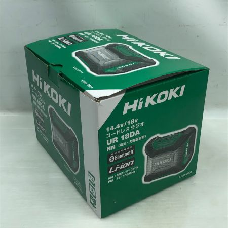  HiKOKI ハイコーキ 電動工具 コードレスラジオ アダプター付 コードレス式 UR18DA グリーン