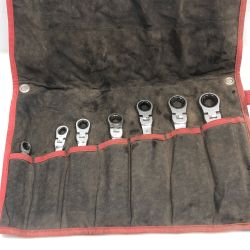 ◇◇ TONE トネ 工具 ハンドツール ラトェットレンチセット RM700 シルバー Cランク