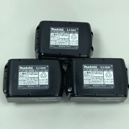  MAKITA マキタ 電動工具 バッテリー ３個セット BL1860B ブラック