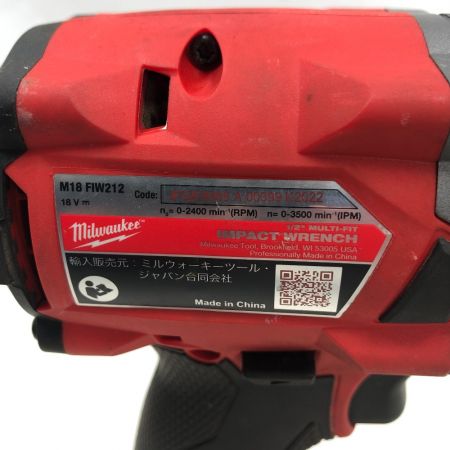  Milwaukee 電動工具 インパクトレンチ M18 FIW212-302X JP レッド