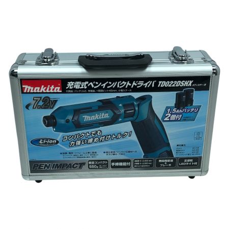  MAKITA マキタ 電動工具 インパクトドライバ 充電器・充電池2個・ケース付 TD022DSHX ブルー